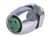 IP67 M8 Connector Front Install Female 3P Shield