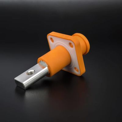 120A Water Proof Socket Threaded Copper Bar Orange UL/TUV Energy Storage Power Connector