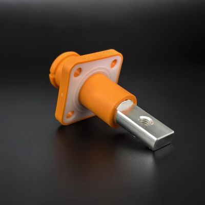 120A Water Proof Socket Threaded Copper Bar Orange UL/TUV Energy Storage Power Connector