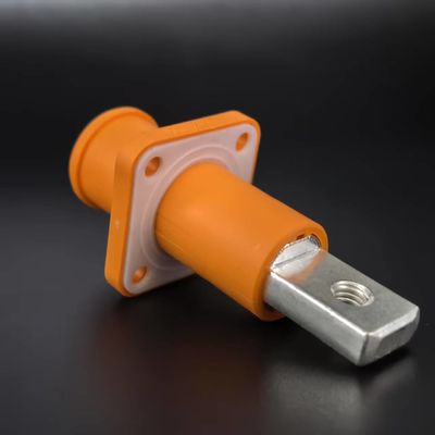 UL TUV Energy Storage Connector 250A Waterproof Socket Threaded Copper Bar Orange