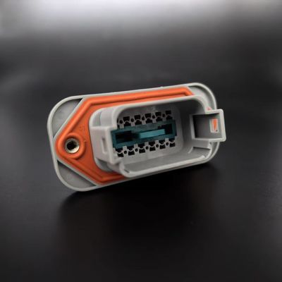 Waterproof 12 Pin Rectangle Socket Assembly Energy Storage Signal Connector UL1977