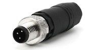 IP67 M8 Connector Field-Wireable Screw Terminals Male 3P