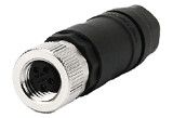 IP67 M8 Connector Field-Wireable Screw Terminals Female 4P