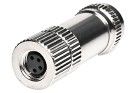 IP67 M8 Connector Field-Wireable Screw Terminals Female 4P Shield
