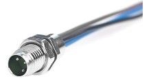 IP67 M8 Connector After Install Male 3P Shield 0.2m Cable Length