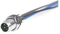 IP67 M8 Connector After Install Male 4P Shield 1.0m Cable Length