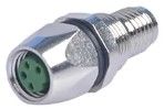 IP67 M8 Connector Flange Mounting Female/Male 4P Shield